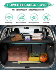 Powerty trunk shield Taos blocks sun and protects valuables.