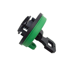 POWERWORKS locking cap side detail highlights rugged construction for heavy equipment