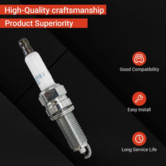 Powkos iridium electrode spark plug close-up shows durability and heat resistance.