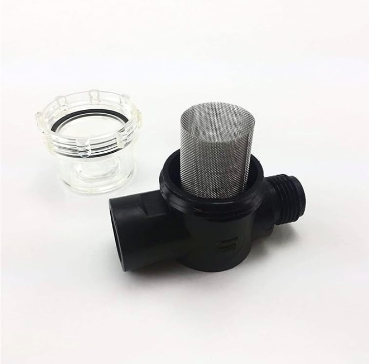 PowerMax RV pump strainer image emphasizes debris protection