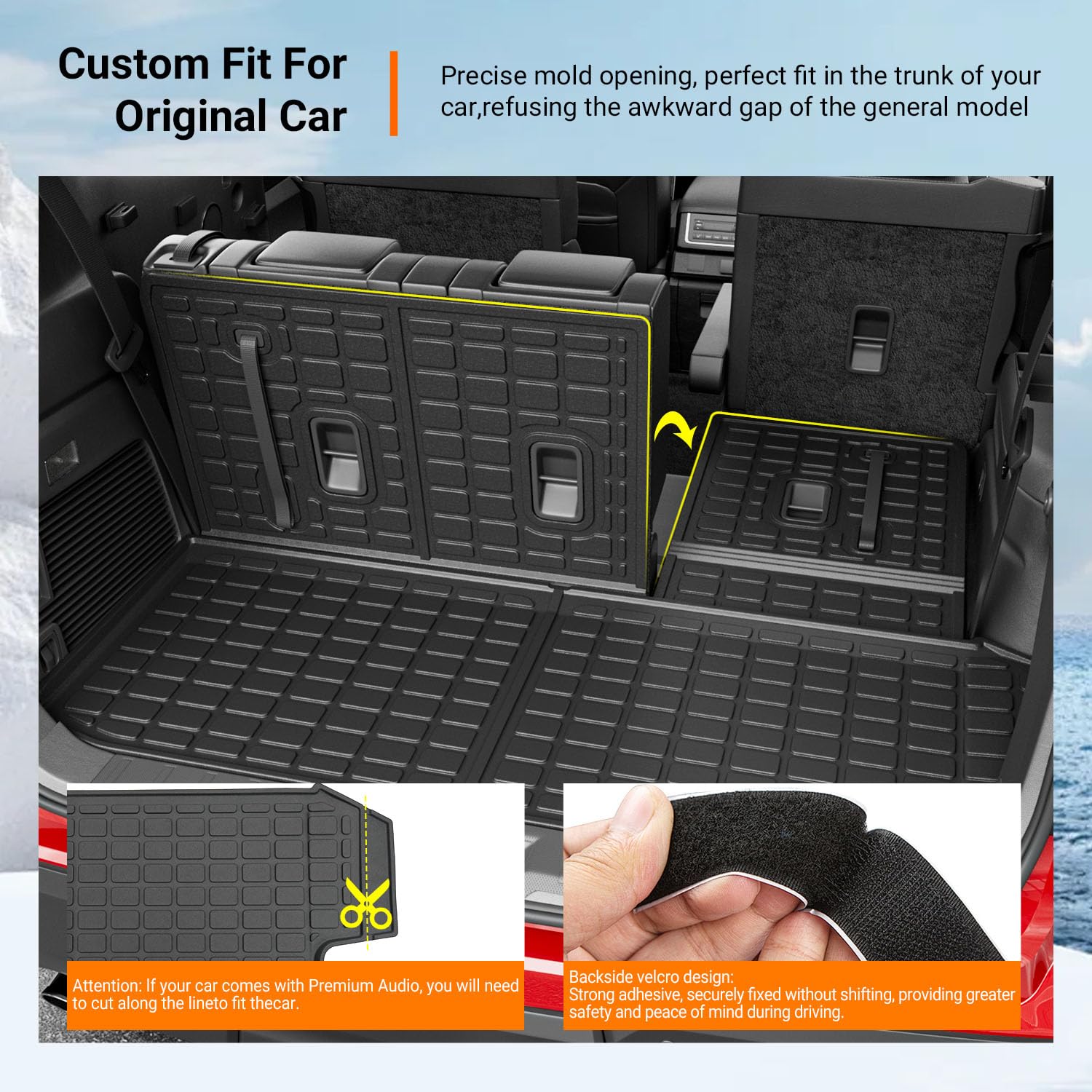 Powoq backrest mat for Subaru Ascent keeps 3rd row clean and scratch-free.