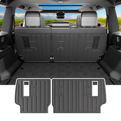Powoq cargo mat for Toyota Land Cruiser trunk keeps cargo area clean and protected.
