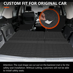 Powoq cargo mat in trunk area with rugged texture for heavy-duty protection.