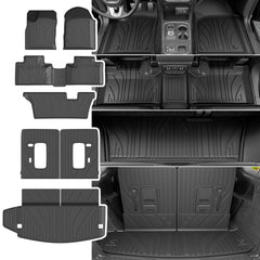 Powoq Dodge Durango seven-seat floor mat protecting the cargo area from dirt