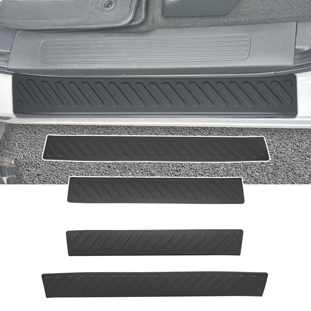 powoq door sill protector on Honda Pilot front view shields door edges from scuffs