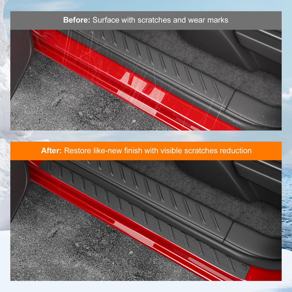Powoq door sill protector rear-left protects rear sill against scuff marks.