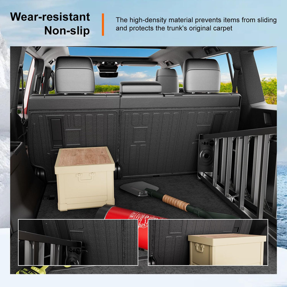 Powoq scratch-resistant cargo mat protects surfaces during daily use.