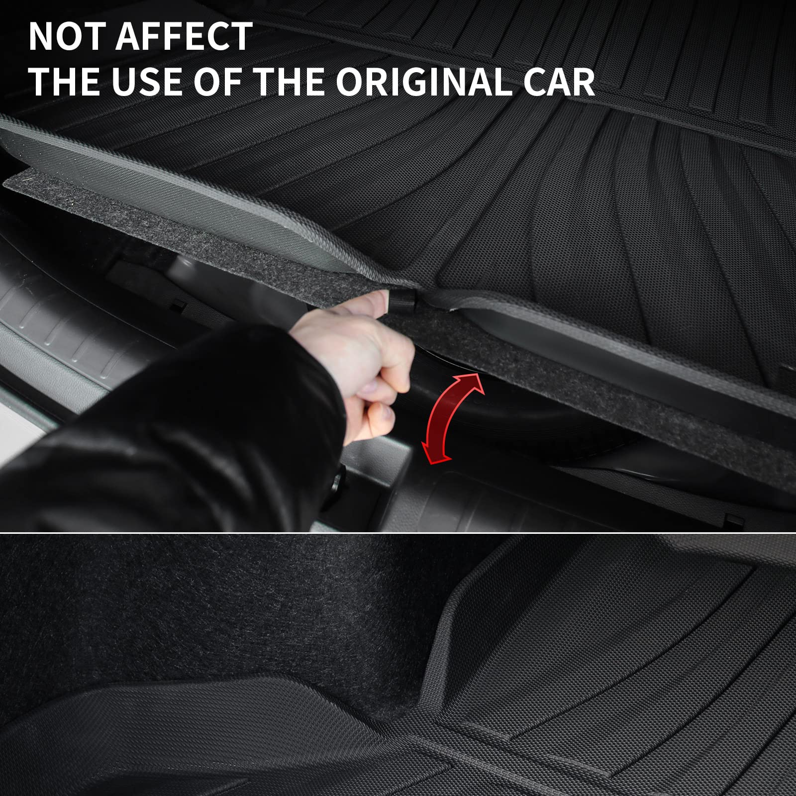 Powoq trunk mat protects the original Civic mat while adding coverage