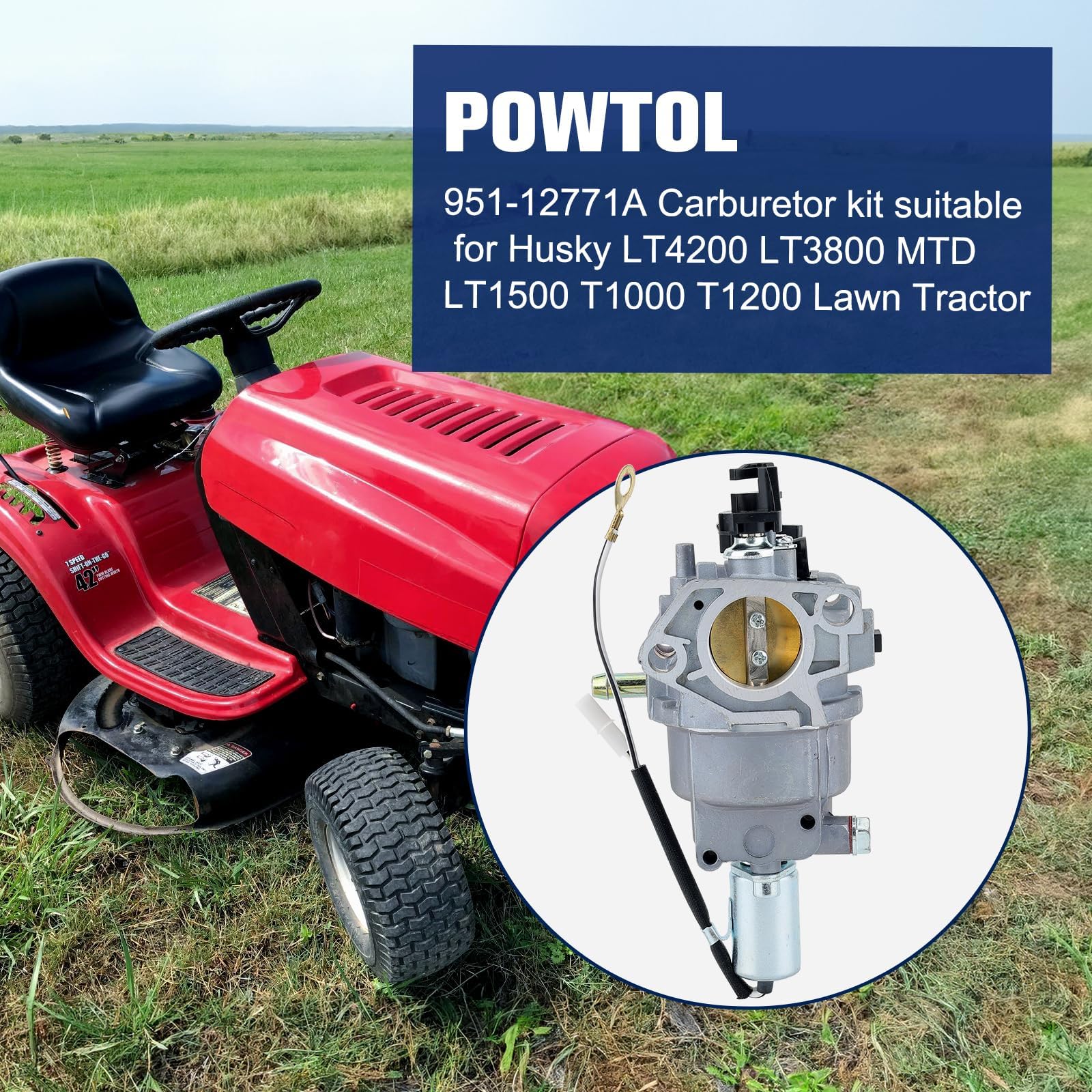 Powtol air-filter 951-12260 component improving air delivery for steady performance.