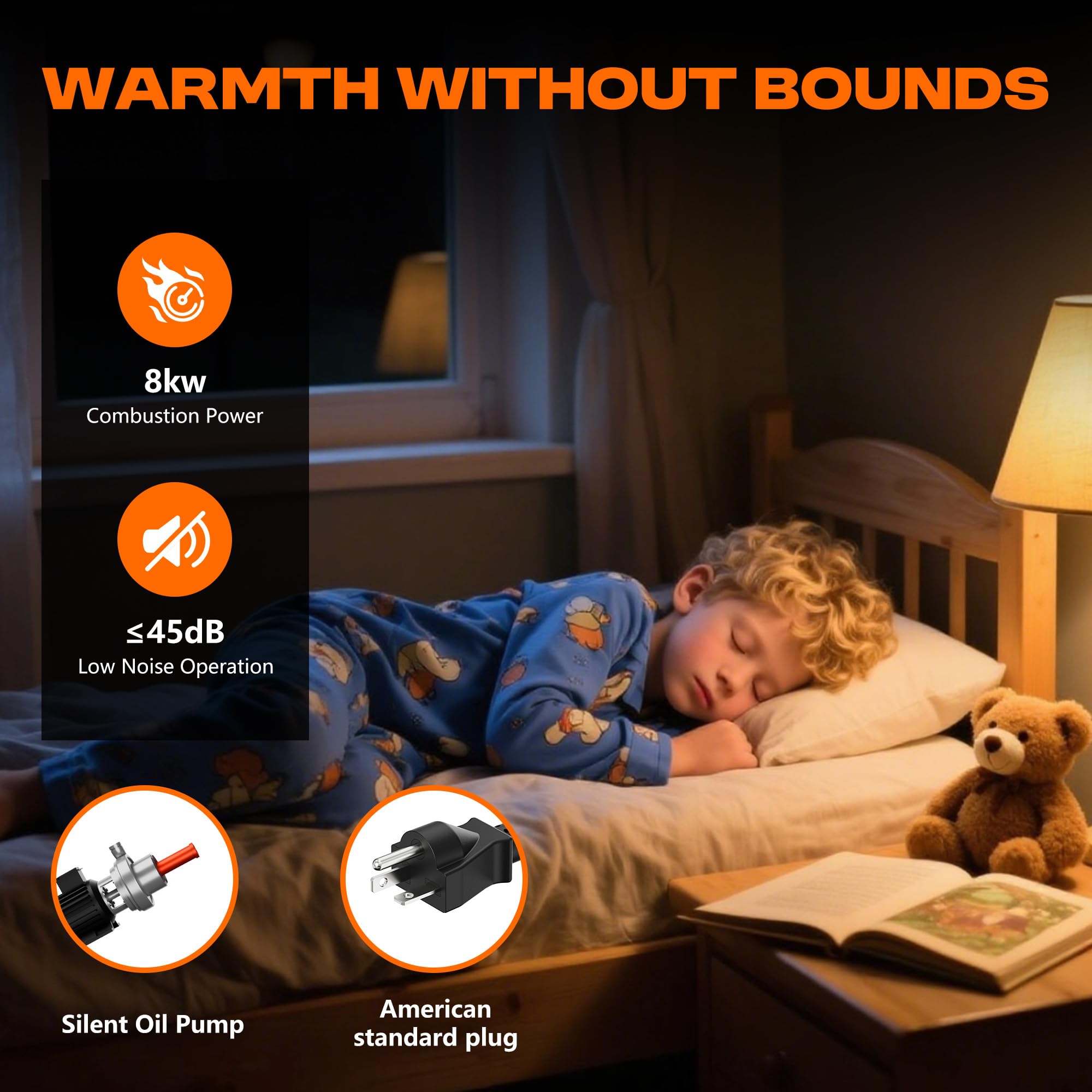 POXURIO 9L fuel tank supports longer heating sessions.