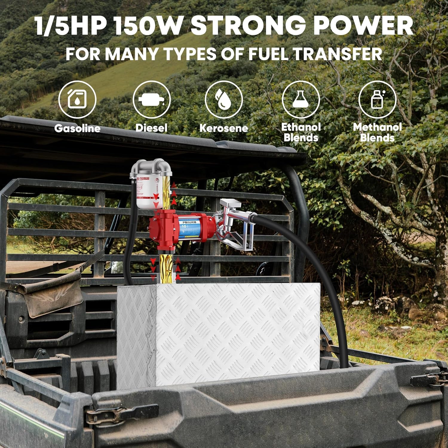 POXURIO pump includes thermal overload protection for safer use.