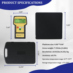 P PBAUTOS digital refrigerant scale with LCD backlit display for quick checks.