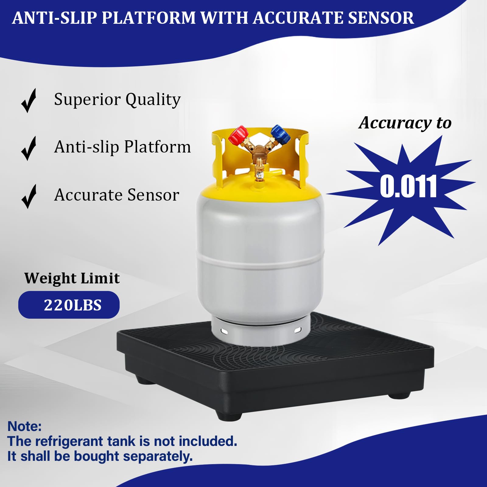 Portable aluminum scale in heavy-duty case enables easy transport between sites.