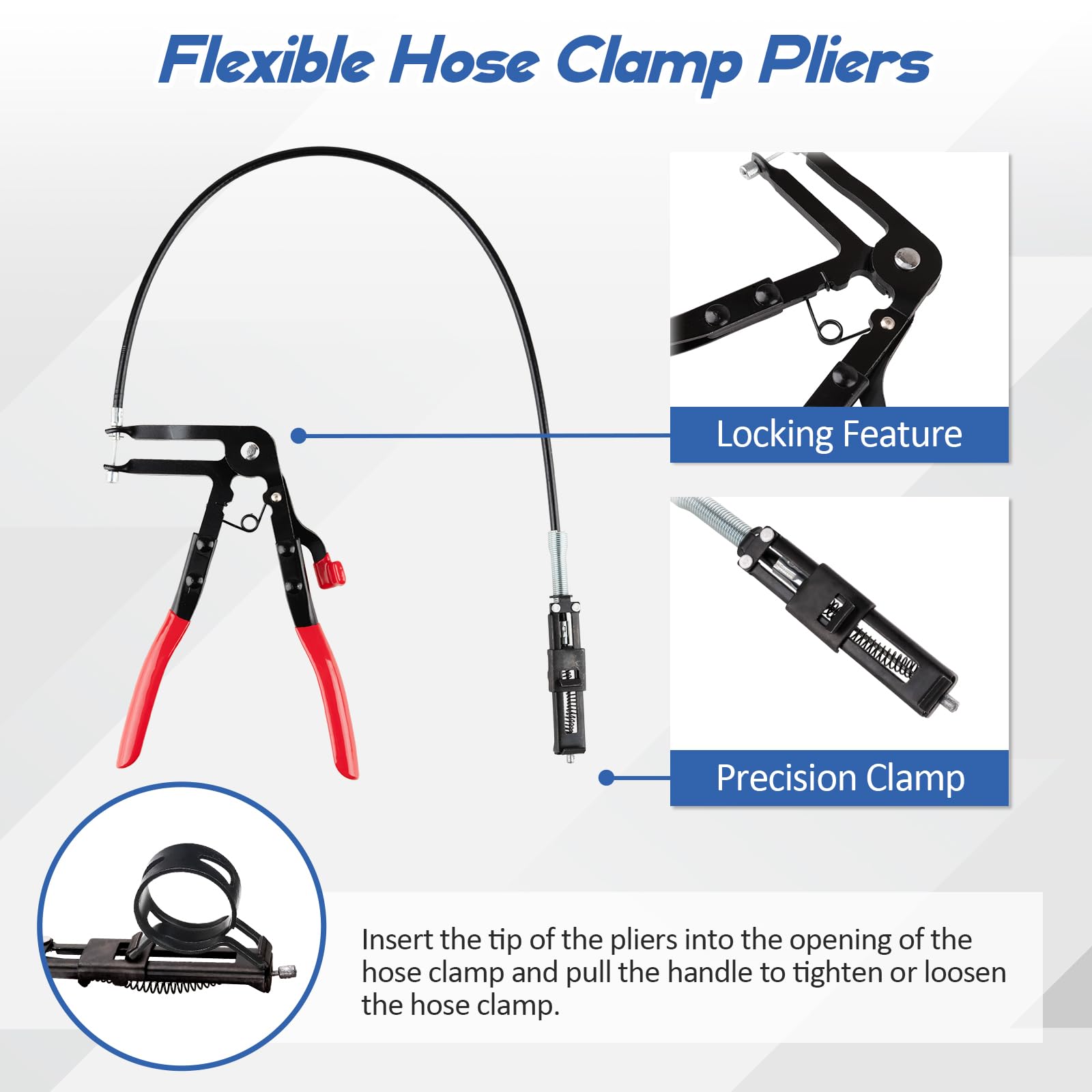 ppkbbeb cross clamp pliers in action for precise clamp work.