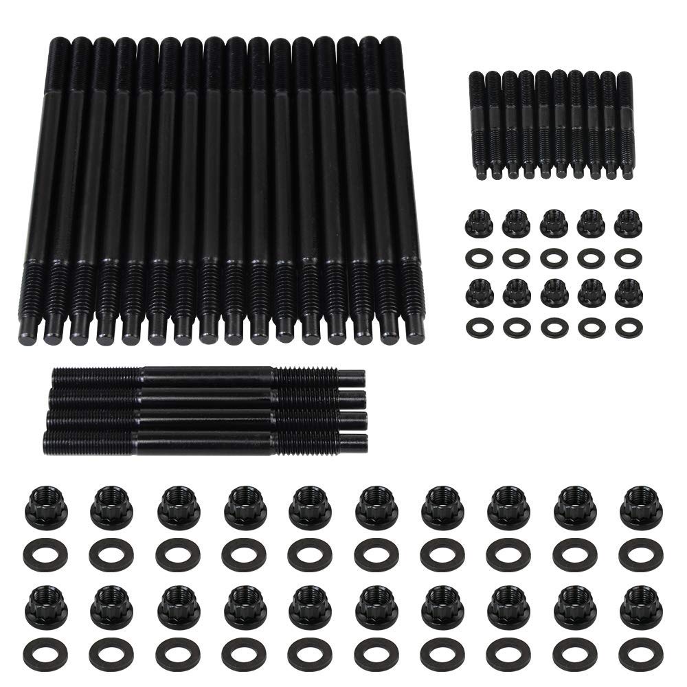 PQY 12-point cylinder head stud kit box showing complete hardware for quick installation.