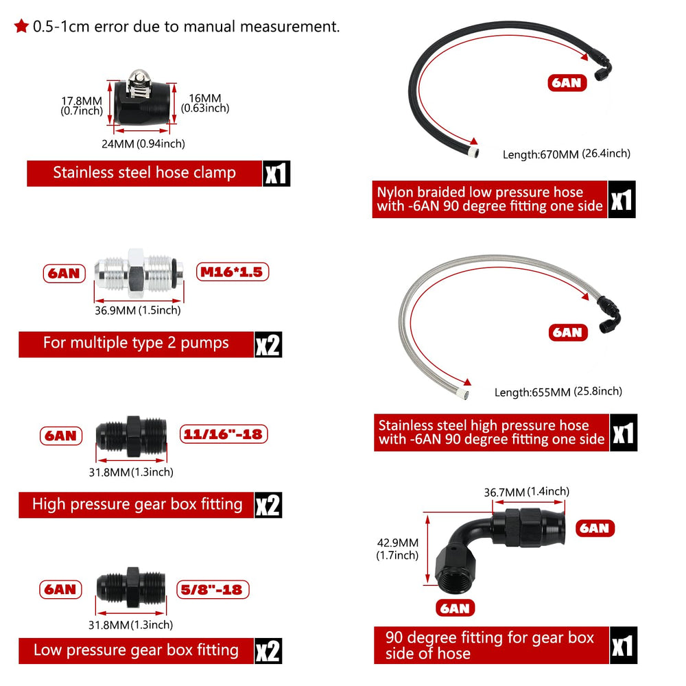 PQY M16X1.5 adapter pump connection for PS hose