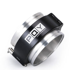 PQY 3-inch quick-release V-band clamp with flange for leak-free piping