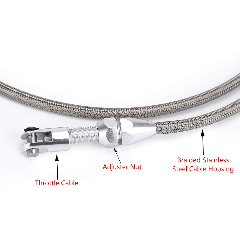 PQY 36-inch throttle cable cut-to-fit feature for precise length
