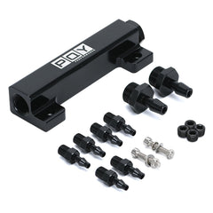 PQY 6-port vacuum block manifold with exposed ports for precise turbo vacuum distribution