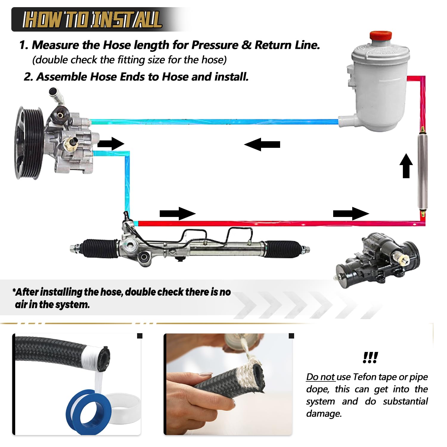 PQY AN6 return to reservoir path guides fluid back smoothly.