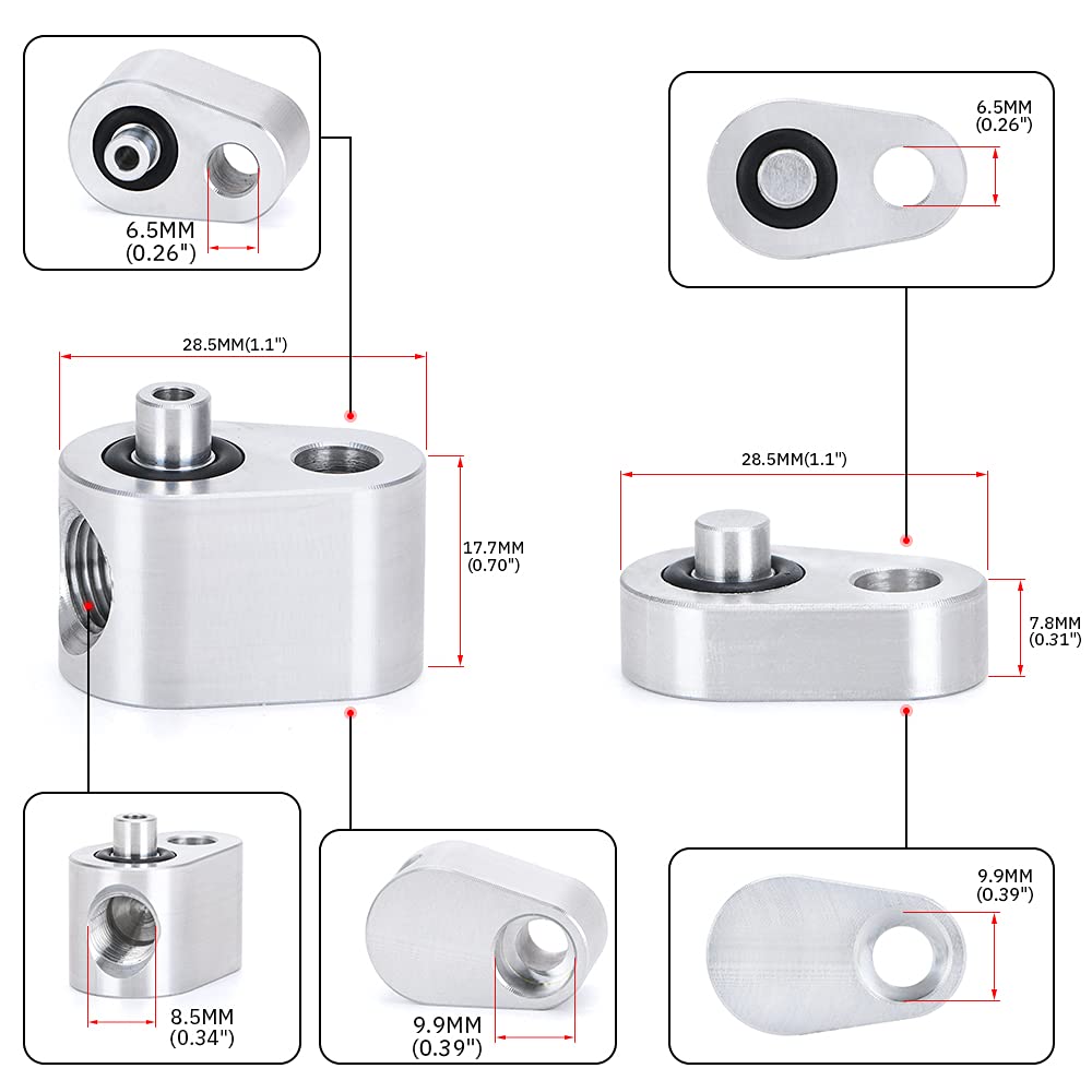 PQY coolant ports with O-rings ready for installation