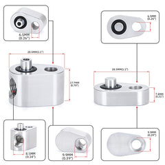 PQY coolant ports with O-rings ready for installation