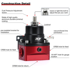 PQY end cap and springs included in the kit for configurable flow.