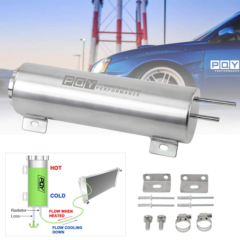 PQY overflow tank compatibility with hot rods and classic engines for varied radiators.