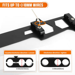 PQY included hex key for quick loom adjustment during installation.