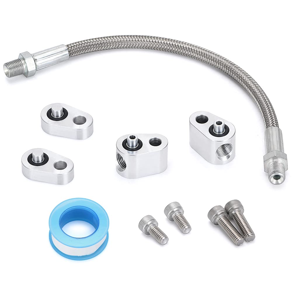 PQY LS bypass hose kit front view showing upgraded cooling route