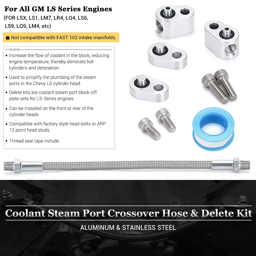 PQY LS bypass hose kit rear view highlighting compact design
