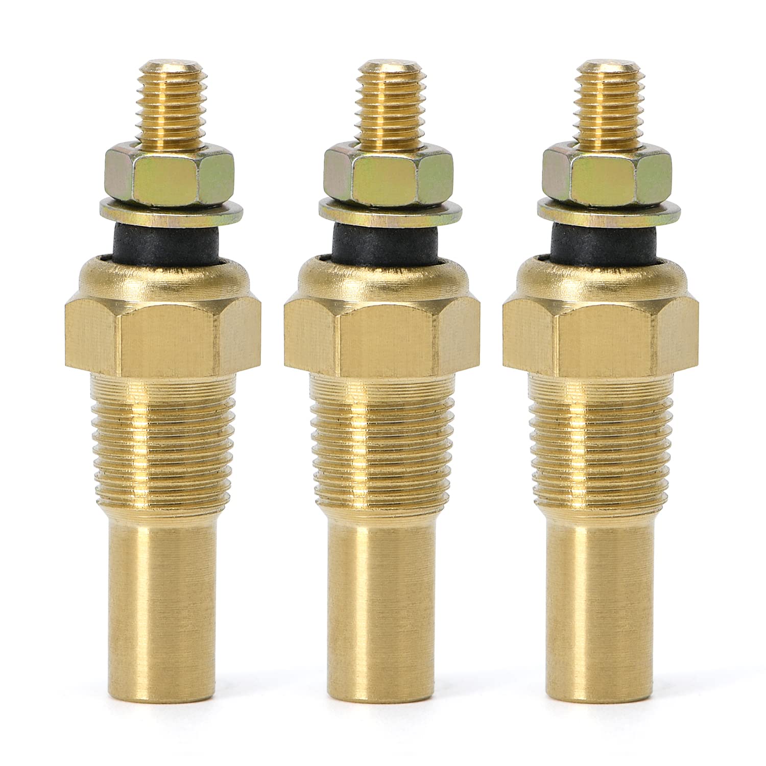 PQY oil water temperature sensor with 1/8 inch NPT threads for direct engine replacement.