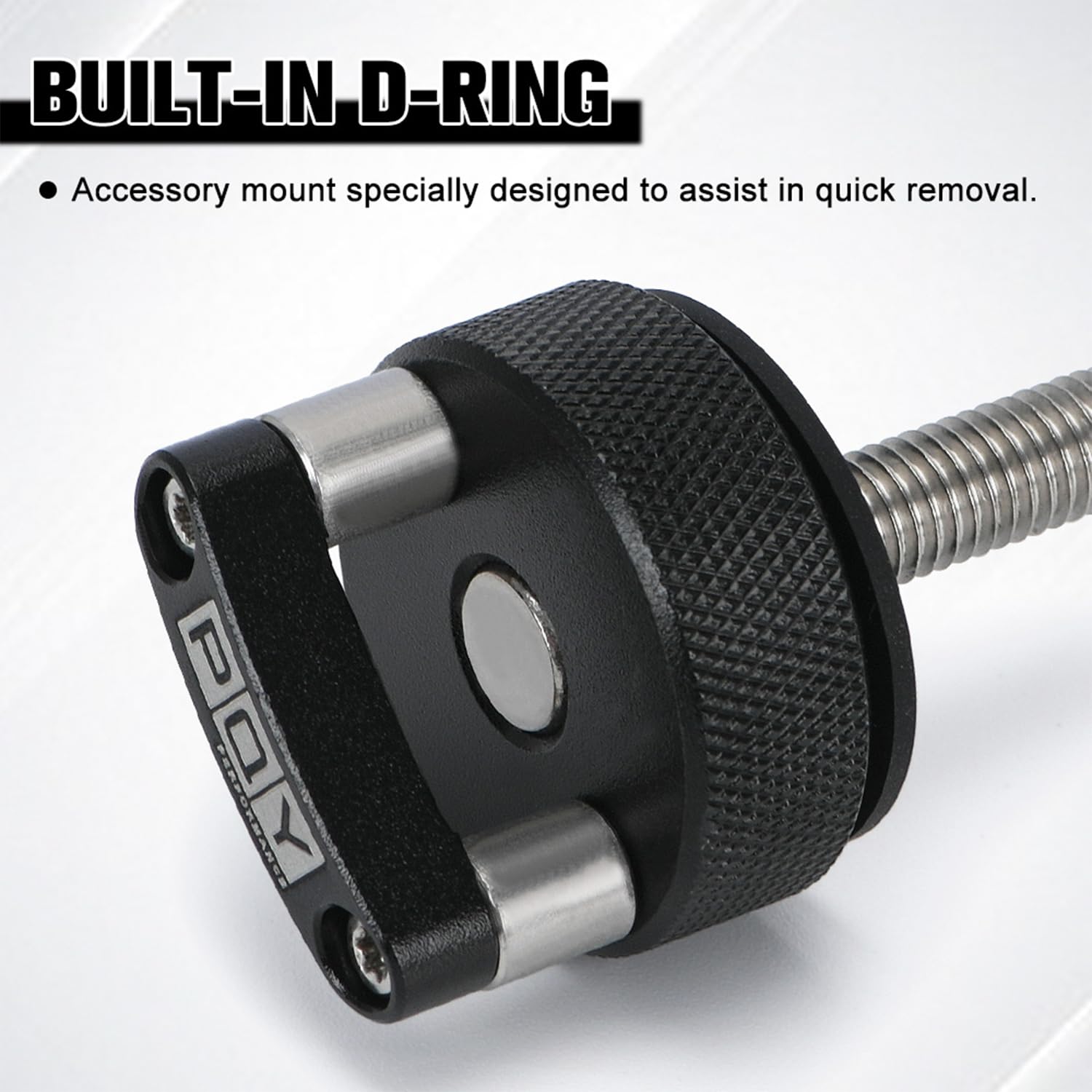 PQY aluminum quick-release thumb screws ensure durable roof changes.