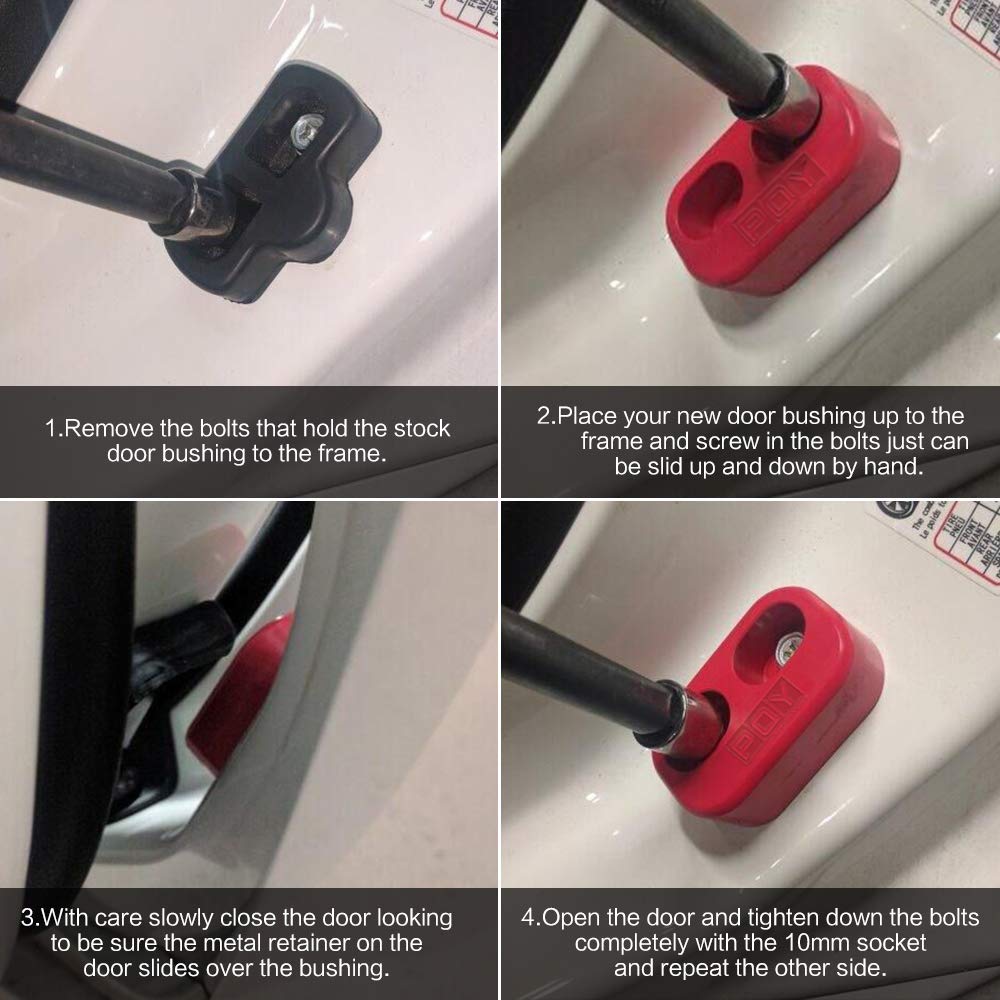 PQY rattle reduction and stiffness improvement for Mazda Miata doors