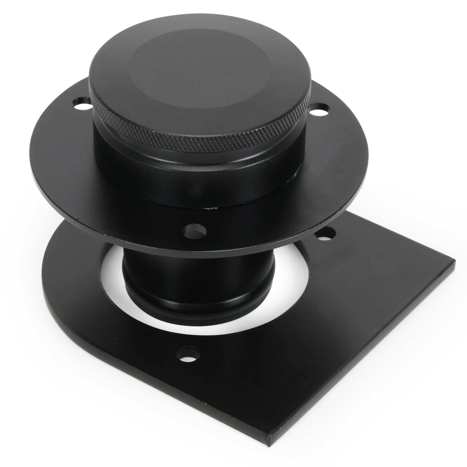 PQY remote filler neck with straight aluminum cap for easy outside fueling.