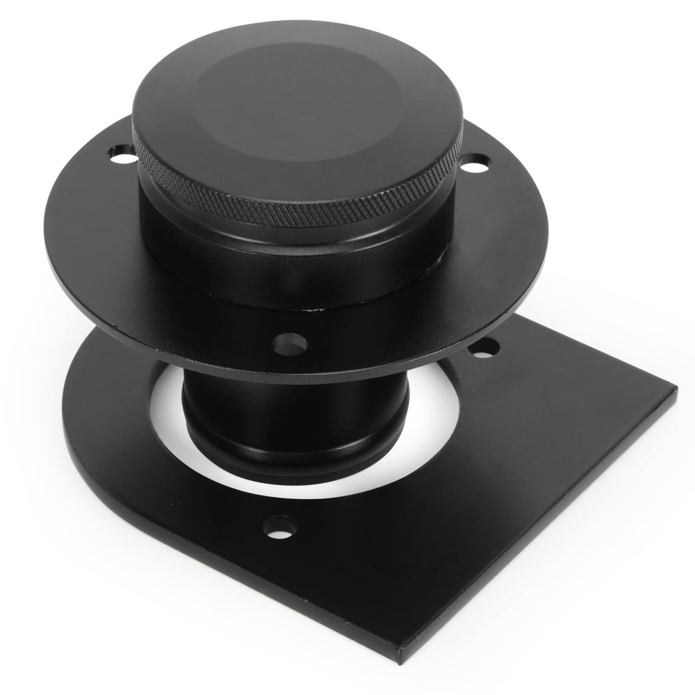 PQY remote filler neck with straight aluminum cap for easy outside fueling.