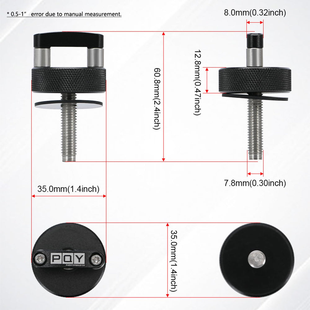 PQY rubber washers included for a snug, leak-free fit.