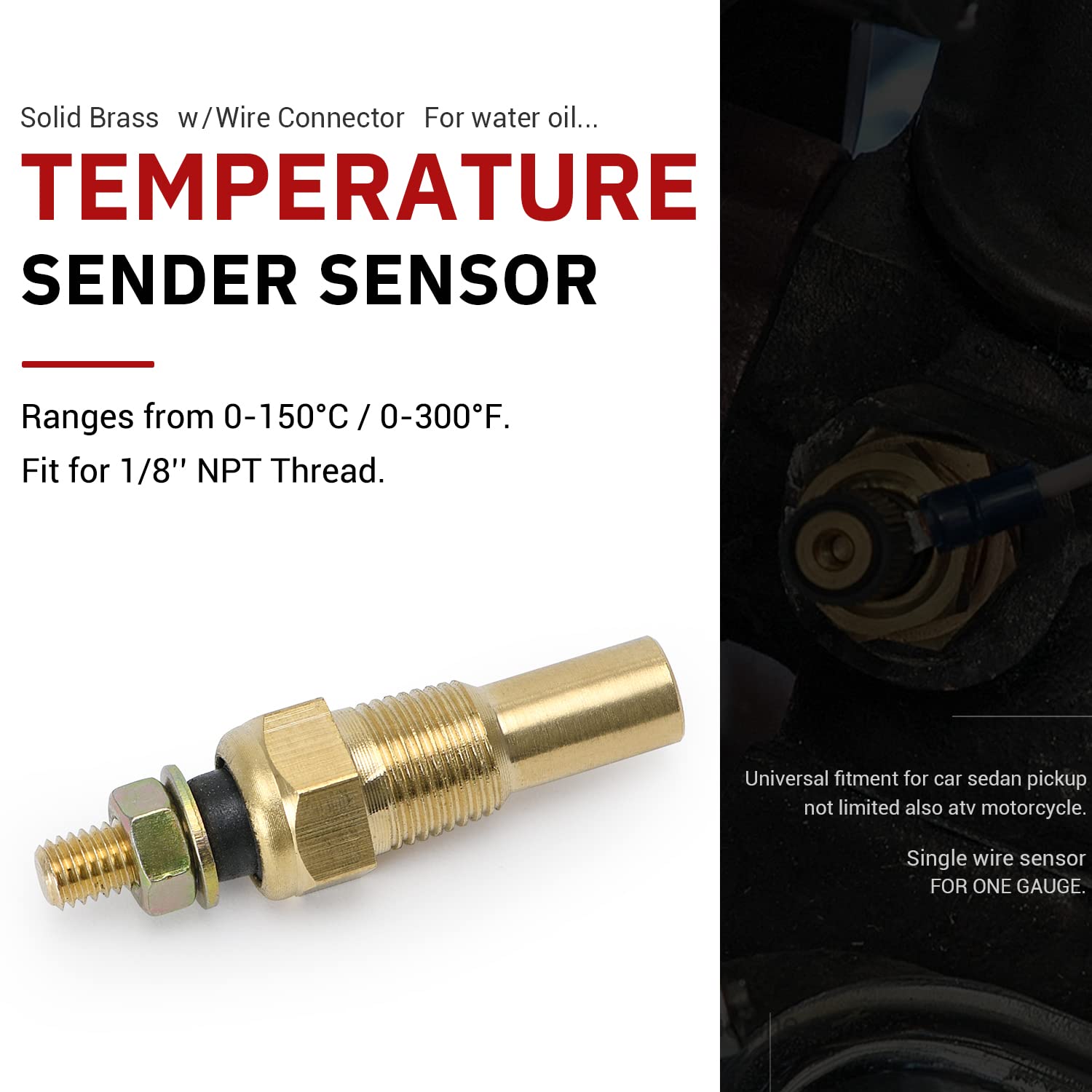 PQY brass outer case earths for reliable grounding in automotive systems.