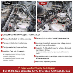 PQY spacer kit contents show spacers and gaskets for easy bolt-on install
