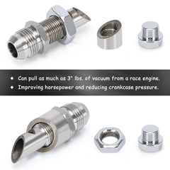 PQY stainless steel E-VAC scavenger texture highlights rugged build.
