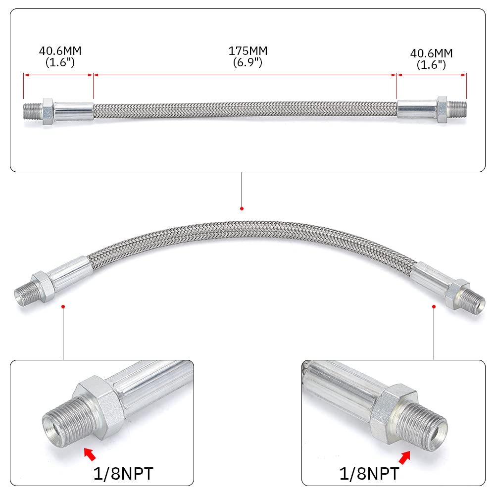 PQY steel braided hose close-up illustrating durability