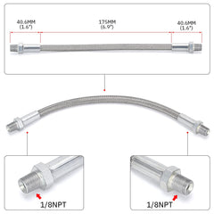 PQY steel braided hose close-up illustrating durability