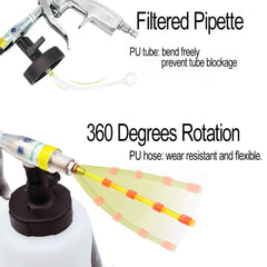 Practisol ergonomic handle design offers comfortable grip during cleaning