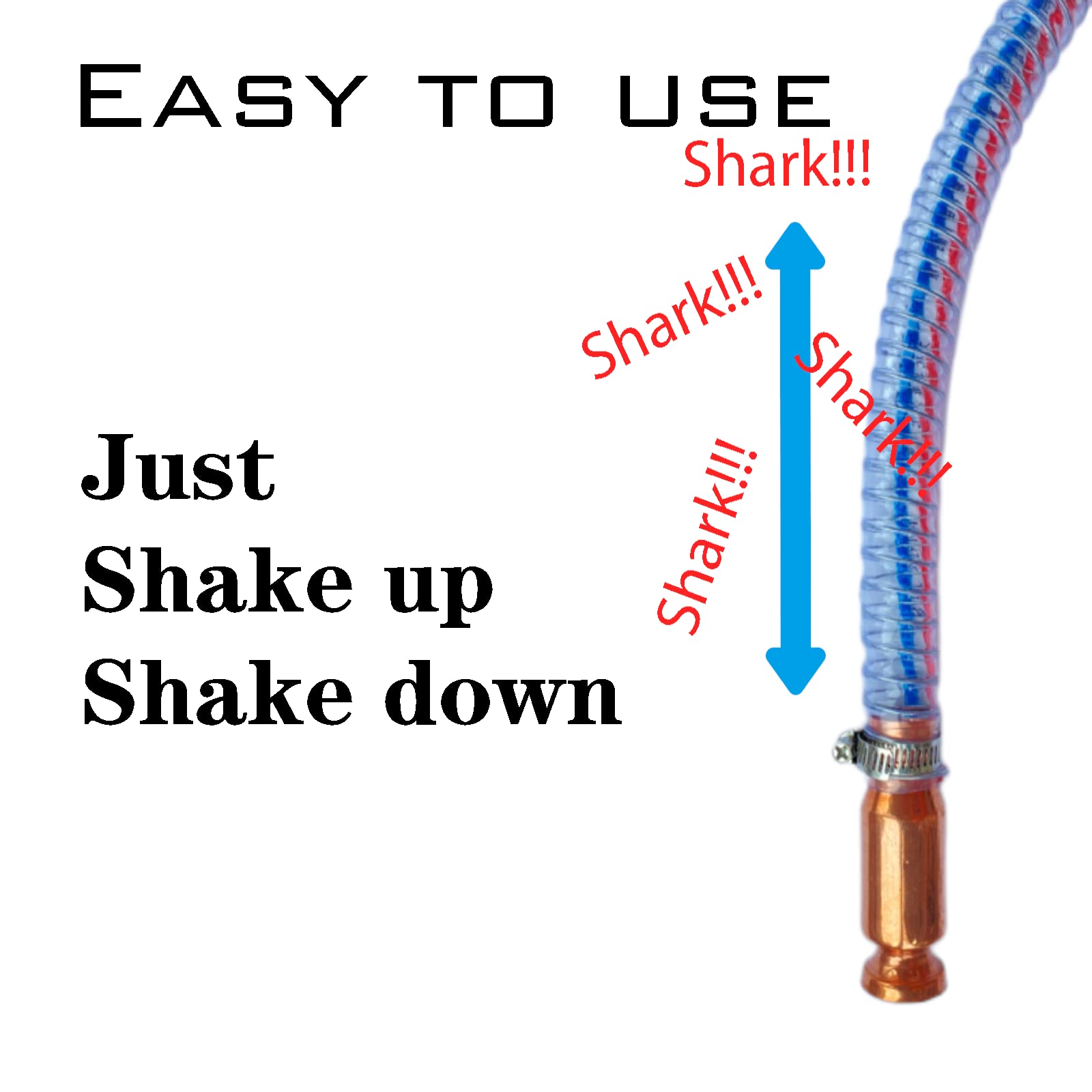 PRCKO High Flo 10 ft hose makes reach easy.