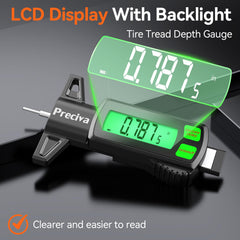 Preciva backlit display enabling easy readings in dim environments.