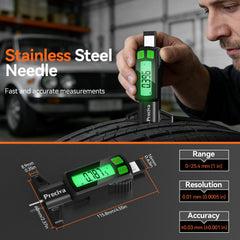 Preciva stainless steel probe offers durable, precise measurements.