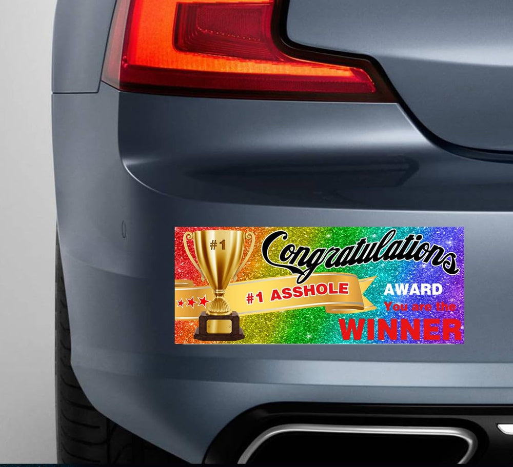 PREJOY rainbow magnet sticker reusable on appliances and doors.