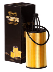 Premium Guard Extended Life Oil Filter side view for extended engine protection.