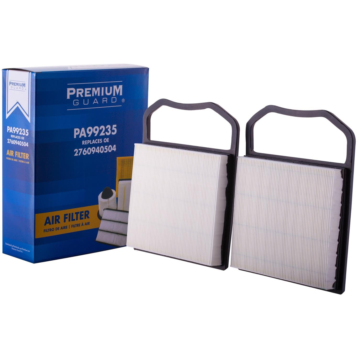 Premium Guard PA99235 front view engine air filter for clean air intake