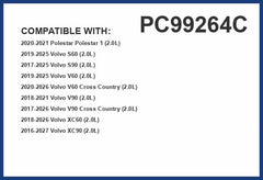 Premium Guard PC99264C filter media cross-section illustrates dense particle capture